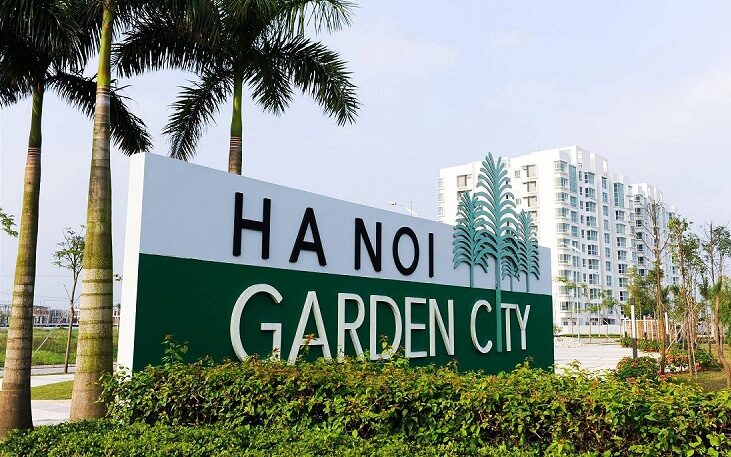 cổng dự án hà nội garden city Thạch Bàn, Long Biên
