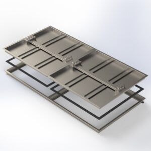 Nắp bể ngầm mẹ con inox 304 JLUX